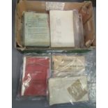 Box of British Railways ephemera to include Berthing Men's Daily Report of Vessels Moving in Kings