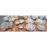 Three trays of Royal Albert bone china Berkeley design dinner ware, together with a tray of