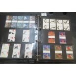 Great Britain collection of stamp gutter pairs in maroon album. 1991-2002 period. All u/m mint. (B.