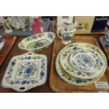 Tray of Mason's Ironstone china to include: Mason's 'Strathmore' oval two-handled dish, together