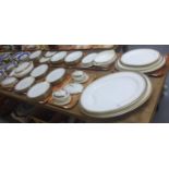 Nine trays of Maple & co. caudron dinner ware to include two very large meat plates with gravy