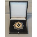WWII design German breast badge ,combatants cross, a reproduction, cased. (B.P. 21% + VAT)