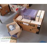 Box comprising various Wedgwood items to include Jasperware Christmas plates, Christmas mug,
