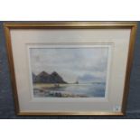 Thomas Sydney, 'Three Cliffs Bay Near Swansea', signed and dated 1906, watercolours. 27 x 39cm