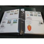 Isle of Man collection of stamp first day covers 1973 - 1990 period in two albums. (B.P. 21% + VAT)