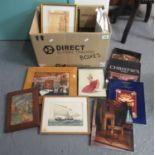Small collection of furnishing prints and a group of Sotheby's catalogues. (B.P. 21% + VAT)