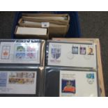 Collection of Royal Events stamps and covers in six albums including 1972 Silver Wedding, 1977