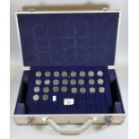 Metal case comprising a full set of Great British coin hunt A-Z 10p 2018. (B.P. 21% + VAT)