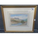 Alfred Parkman (British 1851-1932), Pennard Castle, signed and dated 1909, watercolours. 16 x 22cm