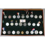 Collection of 26 commemorative medals including King George V and Queen Mary, Coronation of Queen