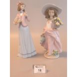 Two Lladro Spanish porcelain Collectors Society figurines, 'A Wish Come True' and 'Innocence in