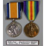 WWI medal pair, war medal and victory medal awarded to 89432 Private G Robinson, Royal Welsh