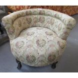 Early 20th century upholstered child's tub chair. (B.P. 21% + VAT)