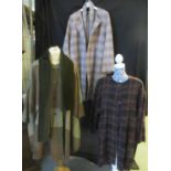 Three vintage and designer garments: two Jean Muir wool and mohair blend belted jackets