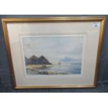 Thomas Sydney, 'Three Cliffs Bay Near Swansea', signed and dated 1906, watercolours. 27 x 39cm