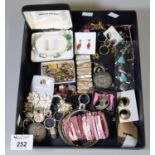 Collection of costume jewellery including shell bracelets 'Pierre Cardin' bracelet etc. (B.P.