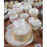 Tray of Royal Doulton 'Darjeeling' tea ware to include six cups and saucer, six tea plates, sandwich