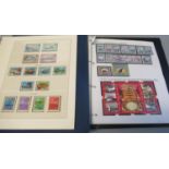 Guernsey u/m mint collection of stamps in two albums 1969-2010 period including mini sheets. (B.P.
