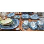 Four trays of assorted china to include: Carlton ware buttercup plate, Carlton ware leaf and