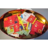 Great Britain collection of various greetings booklets in tin all in booklets of 10 stamps with some