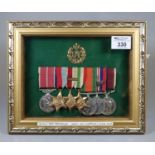 RAF WWII group to include meritorious services medal, 1939-45 star, Africa star, Italy star, war