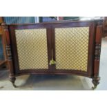 Victorian mahogany chiffonier sideboard, the concave moulded top above two doors, flanked by