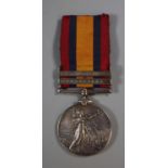 Queen Victoria South Africa medal with clasps for South Africa 1901 and Transvaal awarded to 7741