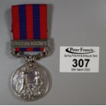 Queen Victoria India general service medal with clasp for Burma 1885-7, awarded to 934 Private W