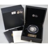 2017 Queen Elizabeth II 'Queen's Beasts' UK silver 10oz proof coin, in plastic case within leather