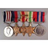 WWII military medal group awarded to 237161 Lance Corporal R H Baley Royal Signals to include