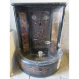 Unusual 19th century marble wall mounting water fountain. 67cm high.