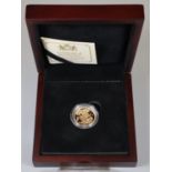 1980 Queen Elizabeth II gold proof sovereign in original box with certificate of provenance and slip