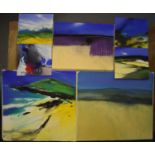 Neil Canning, (British contemporary) , a small folio collection of unframed pastel studies of