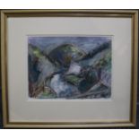 Will Roberts (Welsh 1910-2000) 'Pontrhydyfen, View From the Viaduct'. Pastel, signed with