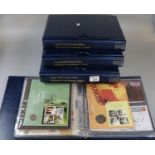 Collection of Royal mail/Royal mint coin and medallion cover in four special boxed albums. in