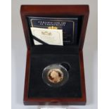 2018 gold Her Majesty the Queen's Coronation 65th anniversary 1953-2018 gold proof 50 pence coin