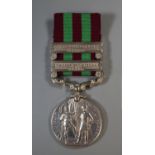 Queen Victoria India General service medal awarded with clasps for Punjab Frontier 1897-98 and