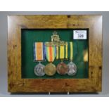 WWI Royal Artillery medal group to include war medal, victory medal, voluntary service oversees