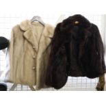 Two women's short fur coats/jackets. (2) (B.P. 21% + VAT)