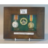 South Wales Borderers WWI Duo - awarded to 22738 Private H M Hughes -to include 14-18 War Medal
