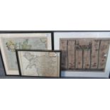 Two reproduction maps of the UK and North Wales after Mercator and Robert Morden together with an