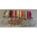 WWII Medal Group to include George VI Campaign Medal with Clasp for North West Frontier 1936-37
