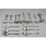 Collection of silver spoons and Continental souvenir spoons. 6oz troy approx. (B. P. 21% + VAT)