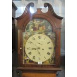 Early 19th century Scottish mahogany eight day longcase clock marked Peter Kier, Falkirk. The