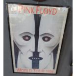 Pink Floyd, World Tour 1994 Framed Poster Copy. 83x58cm approx (B.P. 21% + VAT)