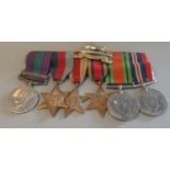 WWII West Yorkshire Regiment Medal Group to Include 1939-45 Star, Africa Star, Burma Star, War
