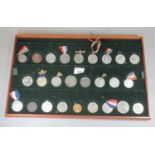 Collection of 26 commemorative medals including King George V and Queen Mary, Coronation of Queen