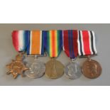WW1 Medal Trio awarded to Driver A.Putzs,RFA to include 1914-15 star, War medal, and Victory medal