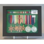 WWII Medal group to include 39-45 Star, Atlantic Star, Africa Star, Italy Star, War Medal and