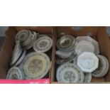 2 Boxes of part dinnerware Wood and Sons 'Salamanca' pattern (modern) together with Johnson Brothers